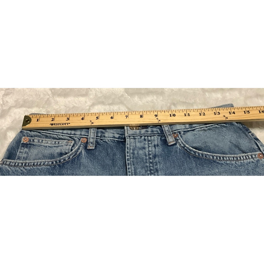 Free People We The Free Women's Size 28 Ripple Wide-Leg Pieced Cropped Jeans - Picture 14 of 16